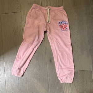 Vintage Havana Kids Pink Sweatpants with Paris Tennis Club Design size 10-12